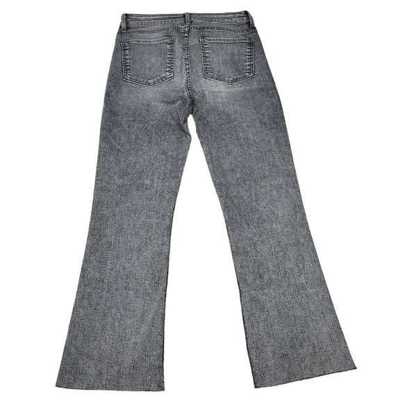 FIDELITY DENIM Juniper Crop Cropped Flare Women's Jeans Denim Surfire Grey SZ 27 - Picture 2 of 16